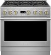 ZGP366NTSS Monogram 36 Inch Professional Gas Range with Convection and 6 Burners - 6.2 cu. ft., Stainless Steel
