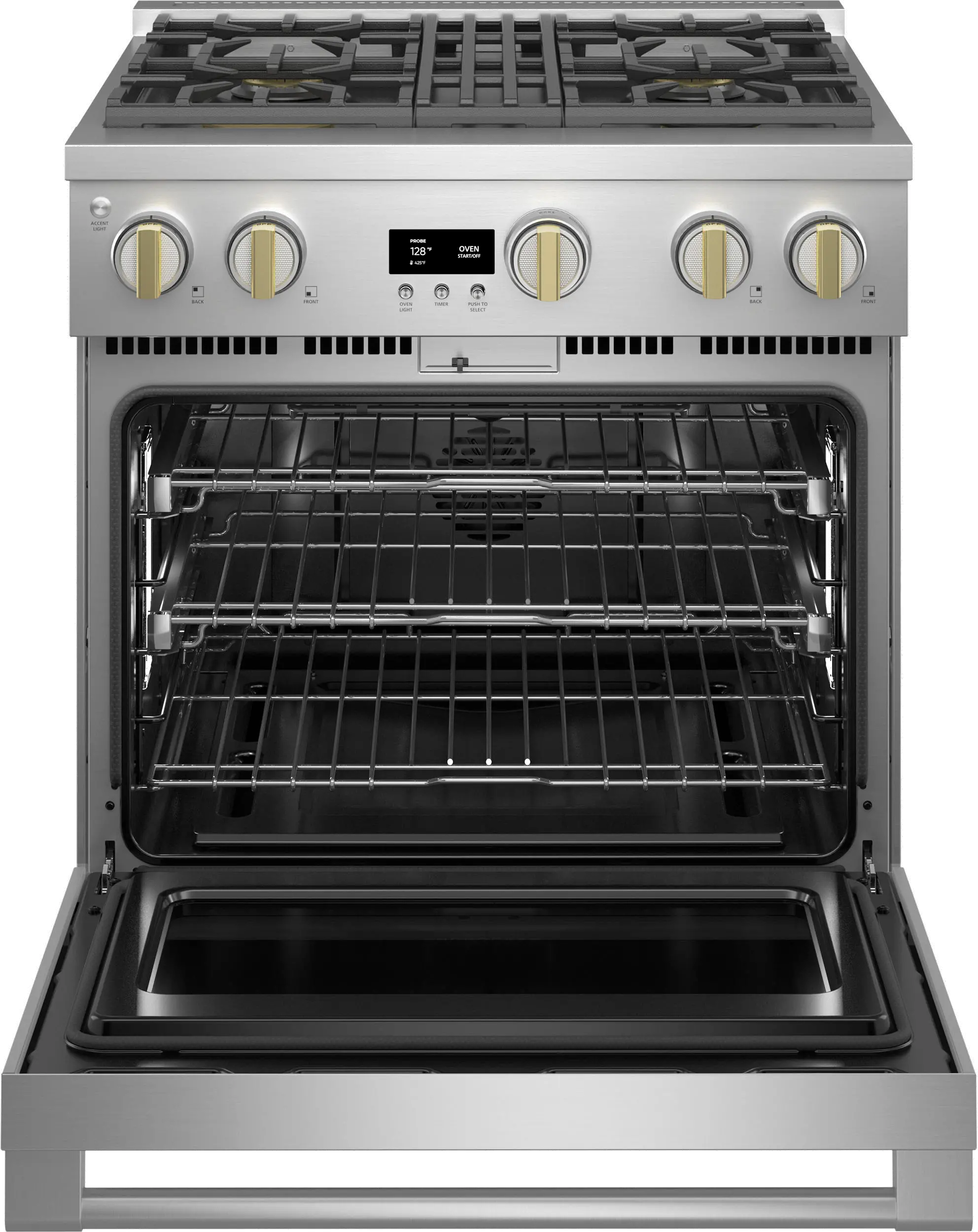 ZGP304NTSS Monogram 30 Inch Professional Gas Range with Convection - 6.2 cu. ft., Stainless Steel-3