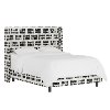 501BEDIKDCR Full Inked Dot Cream Bed