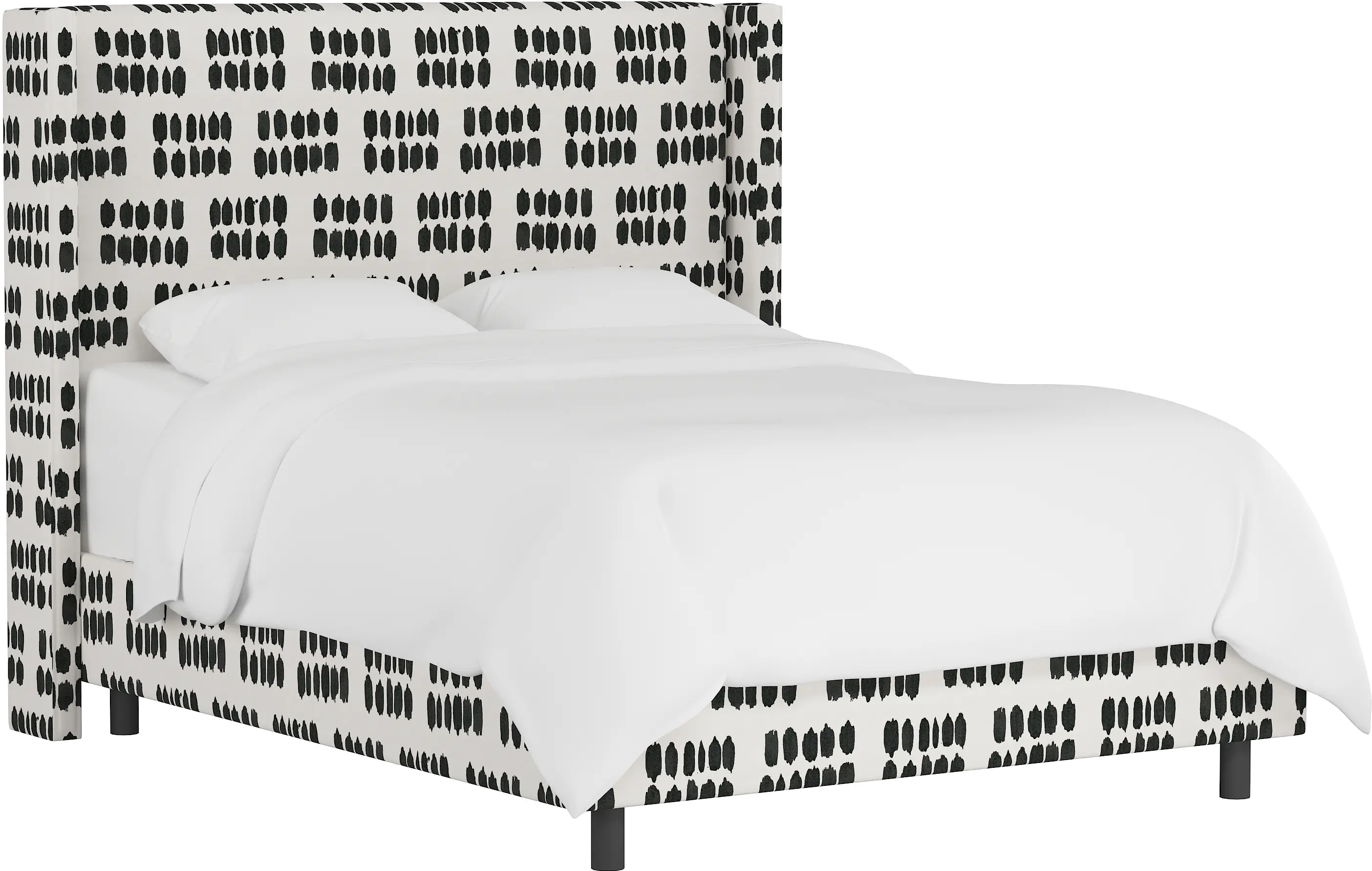 500BEDIKDCR Twin Inked Dot Cream Bed-1