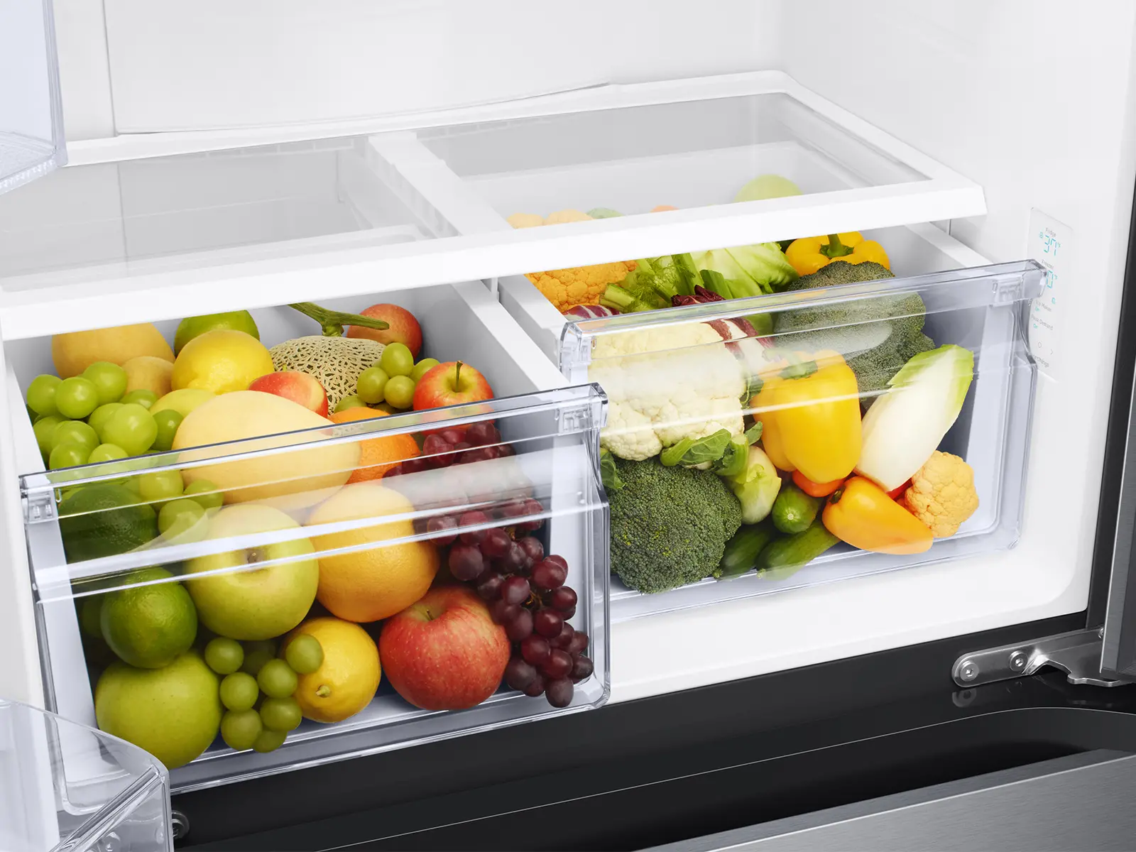 RF18A5101SG Samsung 17.5 cu ft French Door Refrigerator - Counter Depth 33 W Black Stainless Steel-3