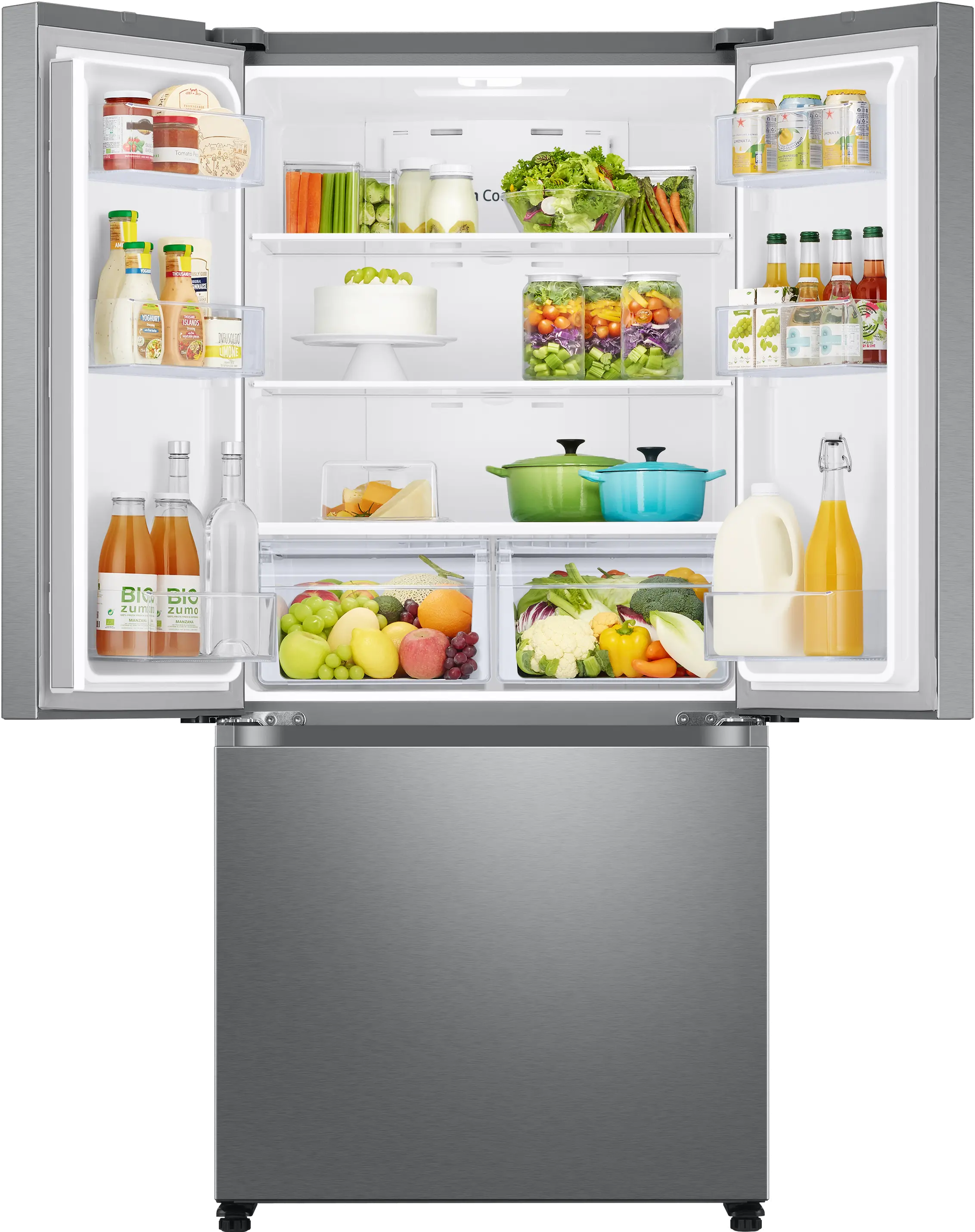 RF18A5101SR Samsung 17.5 cu ft French Door Refrigerator - 33 W Counter Depth Stainless Steel-2