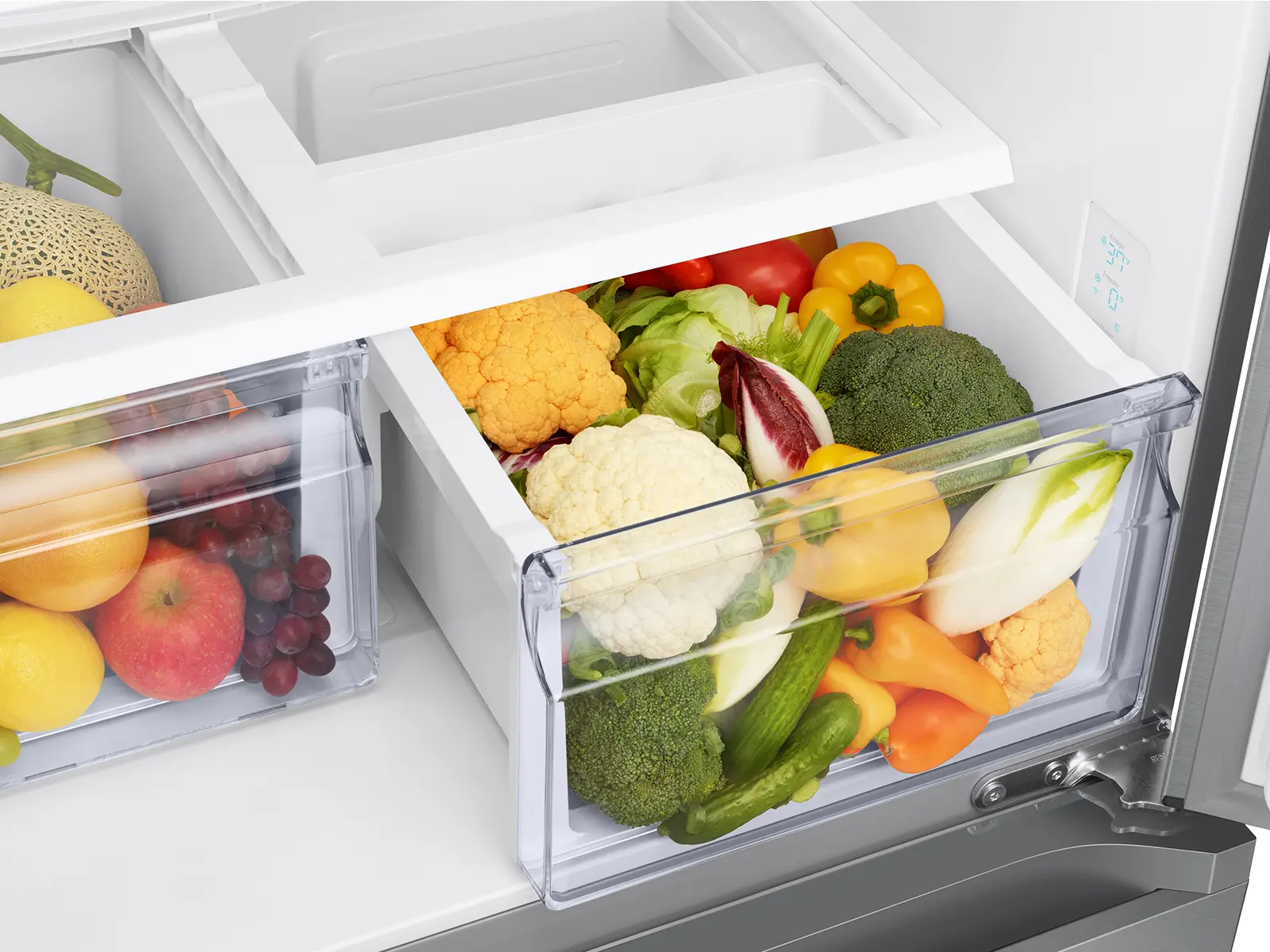RF18A5101SR Samsung 17.5 cu ft French Door Refrigerator - 33 W Counter Depth Stainless Steel-3