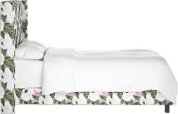 501BEDBLMSBRYRSBLSHIVYOGA Full Wingback Rose Blush Ivy Printed Upholstered Bed - Bloomsbury-3