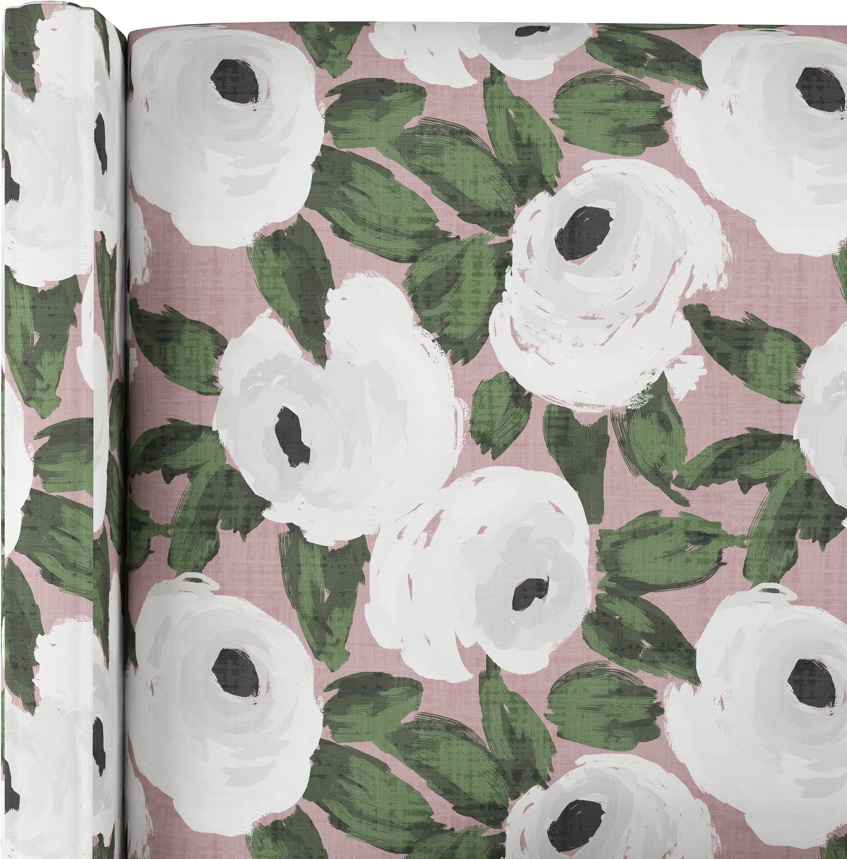 500BEDBLMSBRYRSBLSHIVYOGA Twin Wingback Rose Blush Ivy Printed Upholstered Bed - Bloomsbury-4