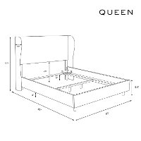 412BEDLNNTLC Queen Linen Talc Cream Curved Wingback Upholstered Bed-7