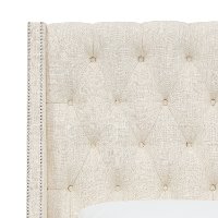 120NBBED-PWLNNTLC Twin Linen Talc Cream Tufted Bed-6
