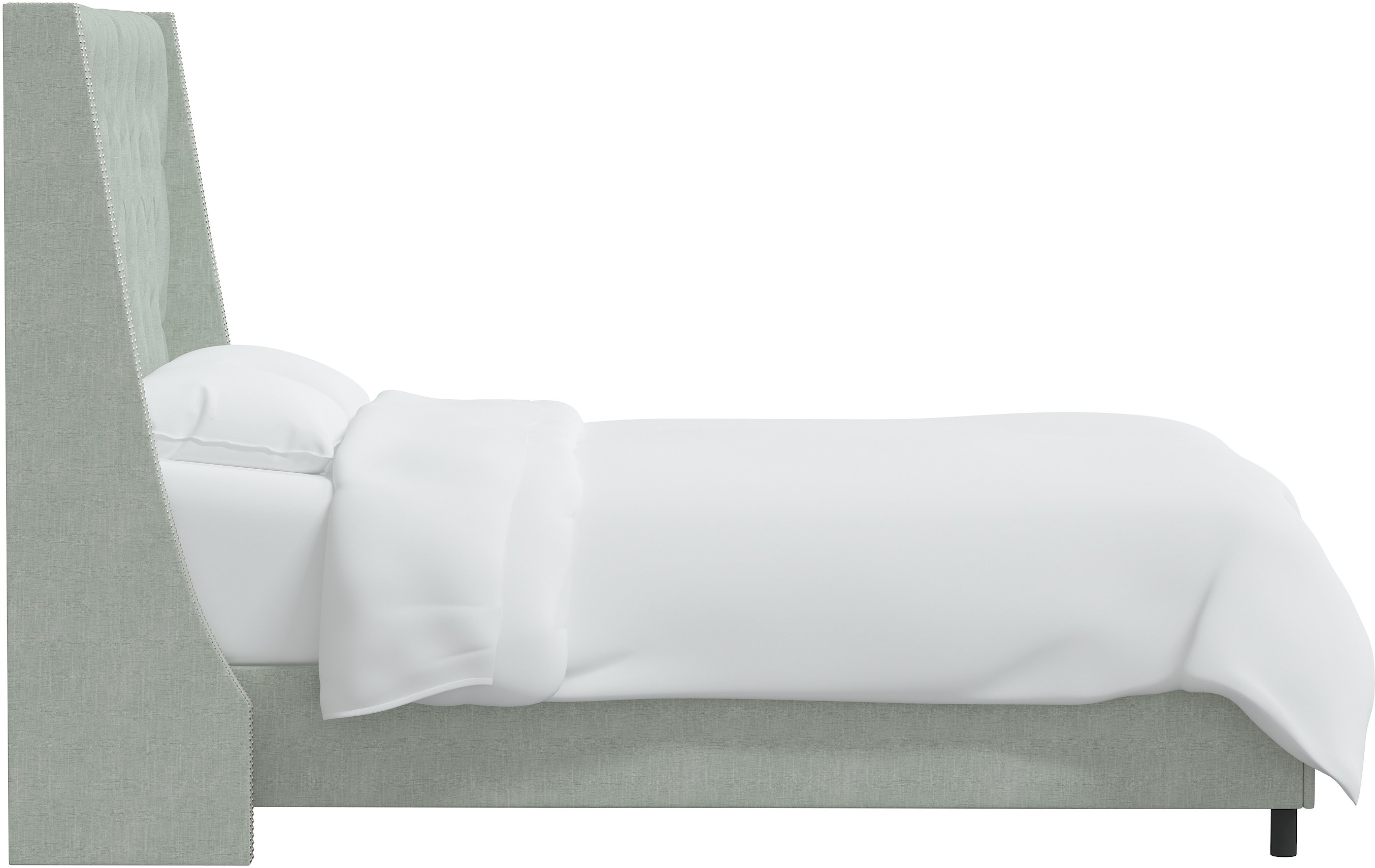 122NBBED-PWLNNSWDBL Queen Linen Blue Gray Tufted Bed-4