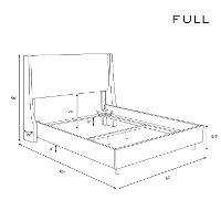 121NBBED-PWLNNPTL Full Linen Petal Pink Tufted Bed-7