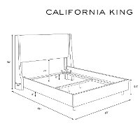 124NBBED-BRLNNSND California King Linen Sandstone Tufted Bed-8