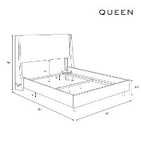 122NBBED-BRLNNSND Queen Linen SandStone Tufted Bed-8