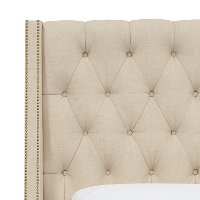 120NBBED-BRLNNLNN Twin Linen Tan Tufted Bed-5