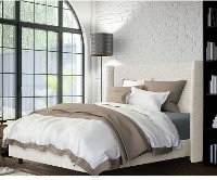 431BEDZMWHT Full White Square Bed Frame- Zuma-2