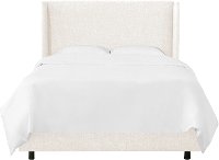 431BEDZMWHT Full White Square Bed Frame- Zuma-3