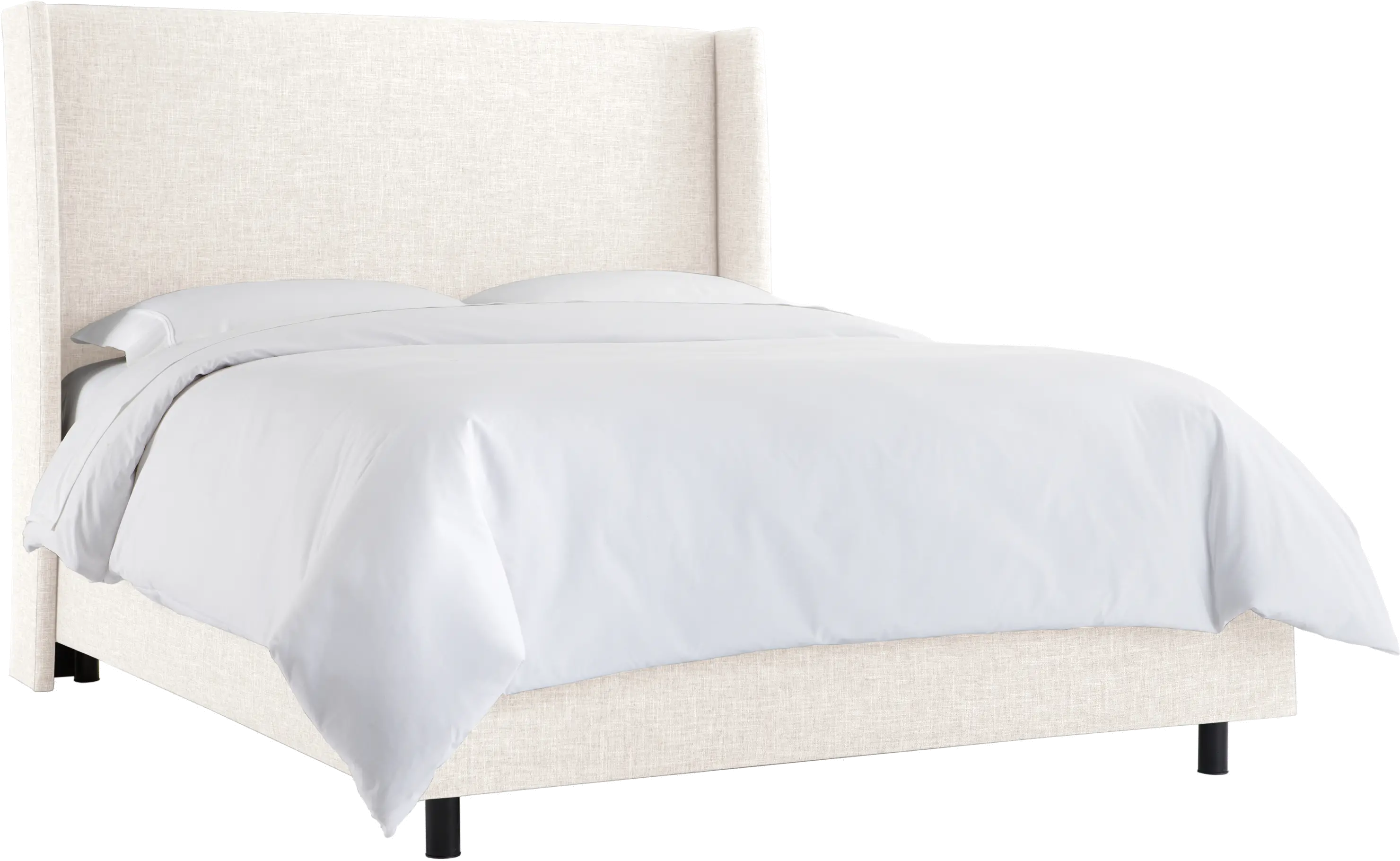 431BEDZMWHT Full White Square Bed Frame- Zuma-4