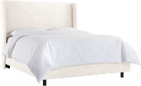 431BEDZMWHT Full White Square Bed Frame- Zuma-4