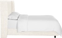 431BEDZMWHT Full White Square Bed Frame- Zuma-5