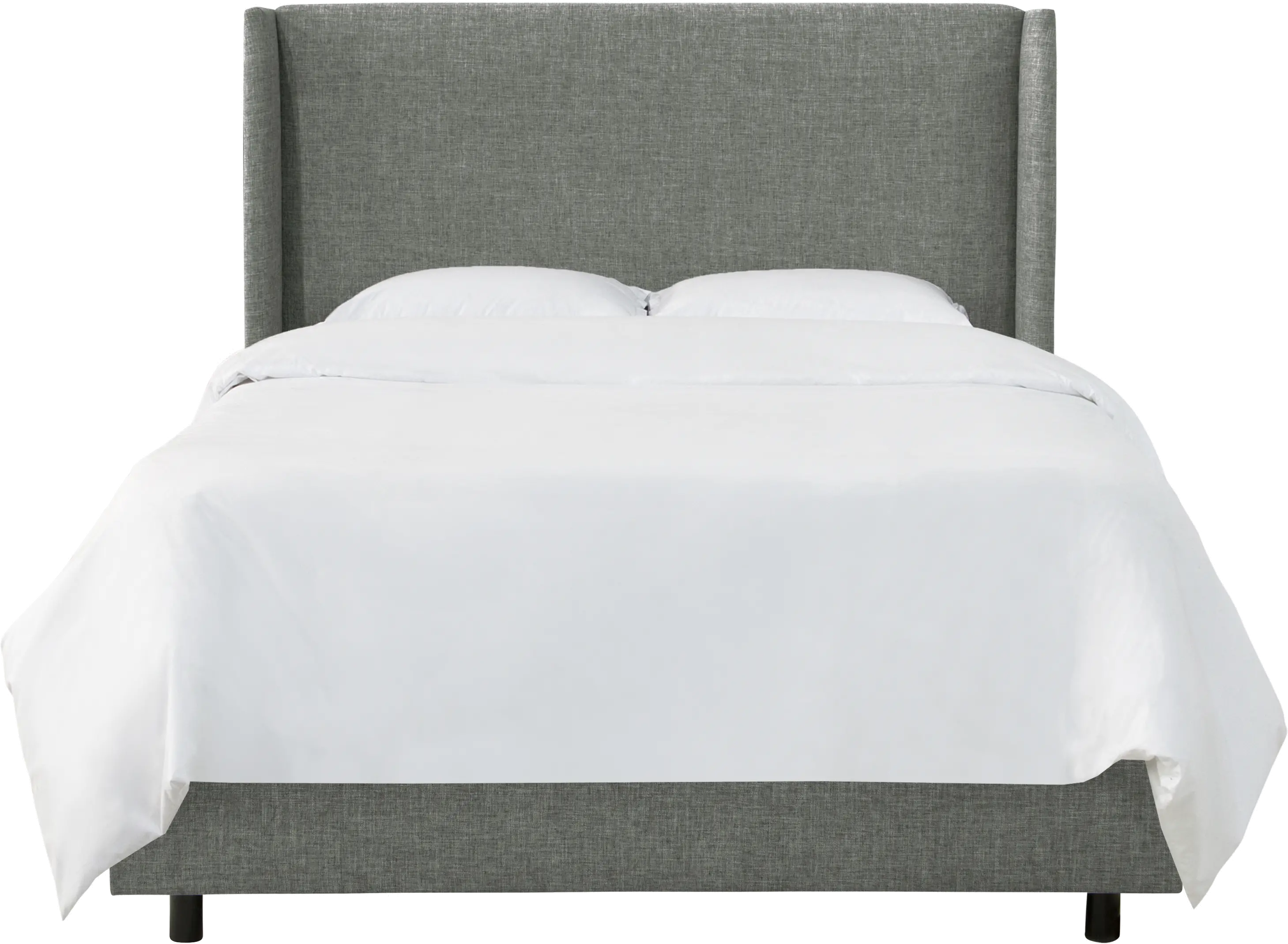 433BEDZMCHR King Charcoal Square Bed Frame- Zuma-3