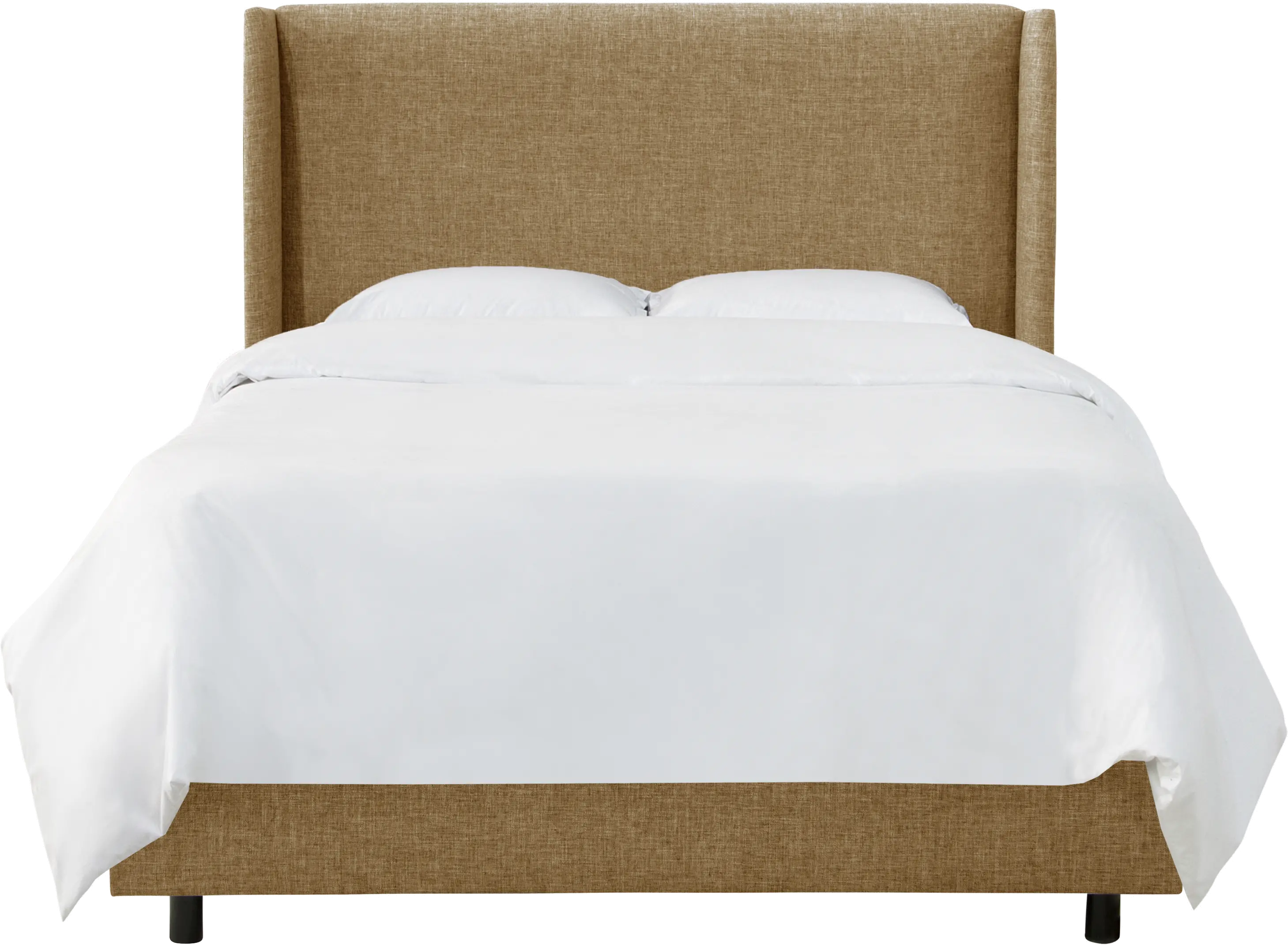 434BEDZMLNN California King Linen Square Bed Frame- Zuma-3