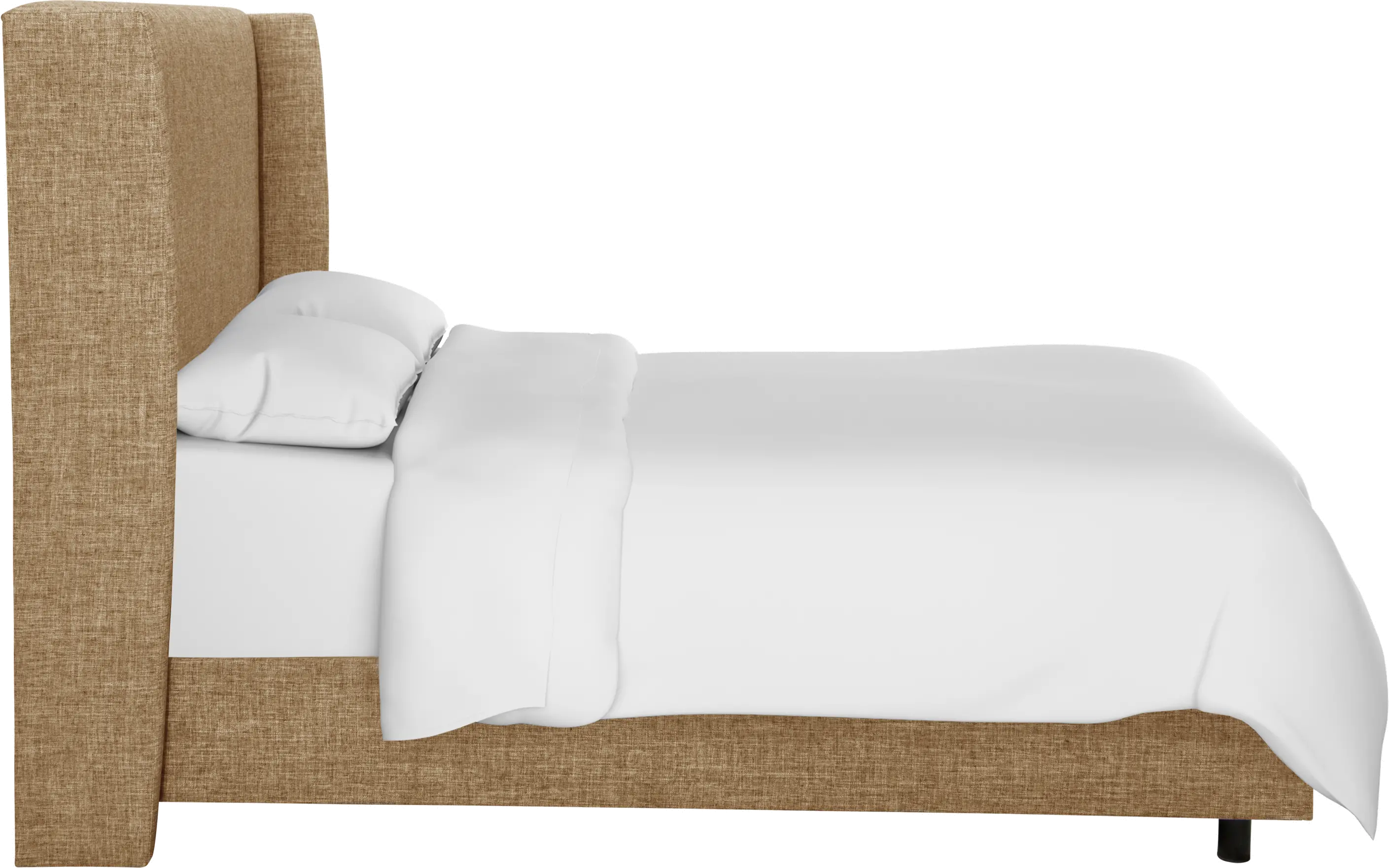 432BEDZMLNN Queen Linen Square Bed Frame- Zuma-5