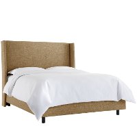 430BEDZMLNN Full Linen Square Bed Frame- Zuma-3