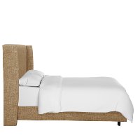 430BEDZMLNN Full Linen Square Bed Frame- Zuma-4