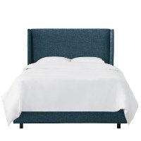 433BEDZMNV King Navy Square Bed- Zuma-2