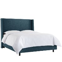 433BEDZMNV King Navy Square Bed- Zuma-3