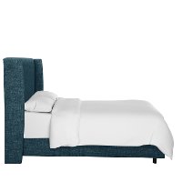 433BEDZMNV King Navy Square Bed- Zuma-4