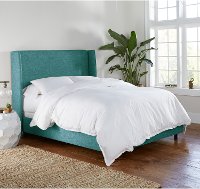 433BEDZMPCC King Blue Square Bed - Zuma Peacock-1