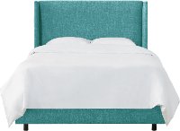 433BEDZMPCC King Blue Square Bed - Zuma Peacock-2