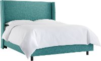 433BEDZMPCC King Blue Square Bed - Zuma Peacock-3