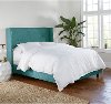 432BEDZMPCC Queen Blue Square Bed - Zuma Peacock