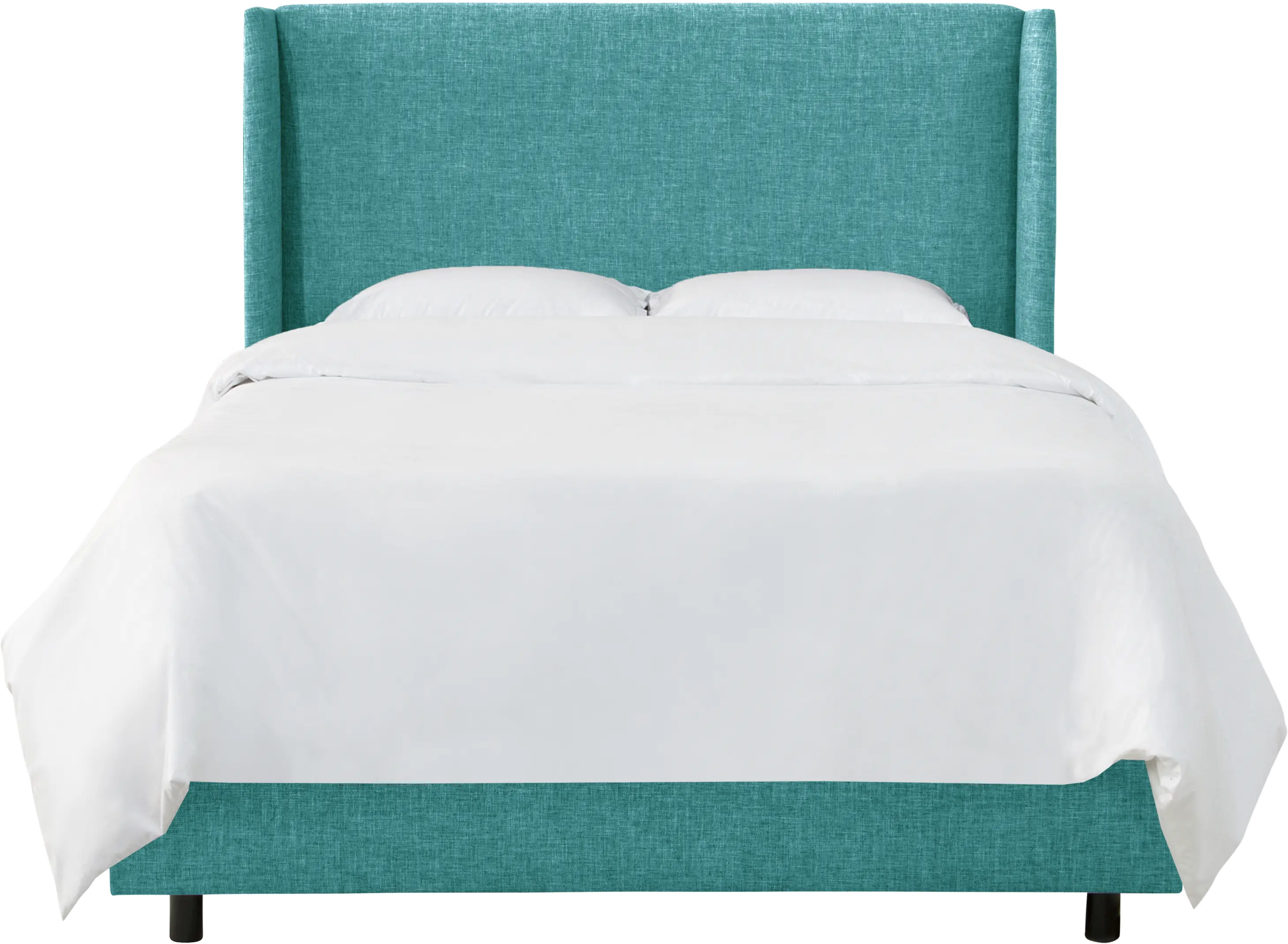 432BEDZMPCC Queen Blue Square Bed - Zuma Peacock-2