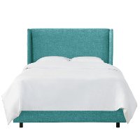 431BEDZMPCC Full Blue Square Bed - Zuma Peacock-2
