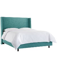 431BEDZMPCC Full Blue Square Bed - Zuma Peacock-3