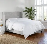 434BEDZMPMC California King Gray Square Bed - Zuma Pumice