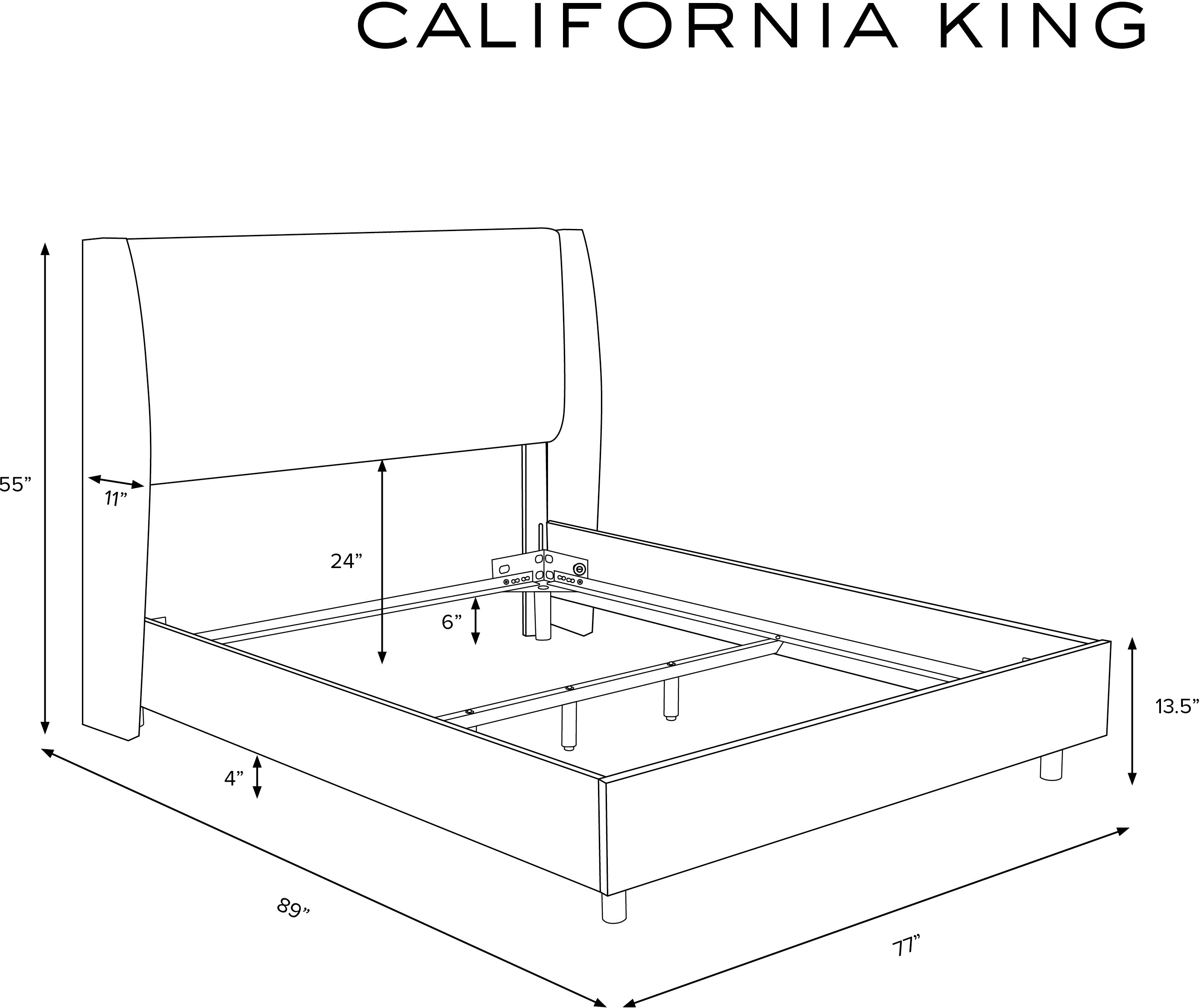 434BEDZMPMC California King Gray Square Bed - Zuma Pumice-7