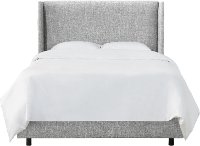 733BEDZMPMC King Gray Square Bed - Zuma Pumice-3