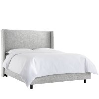 733BEDZMPMC King Gray Square Bed - Zuma Pumice-4