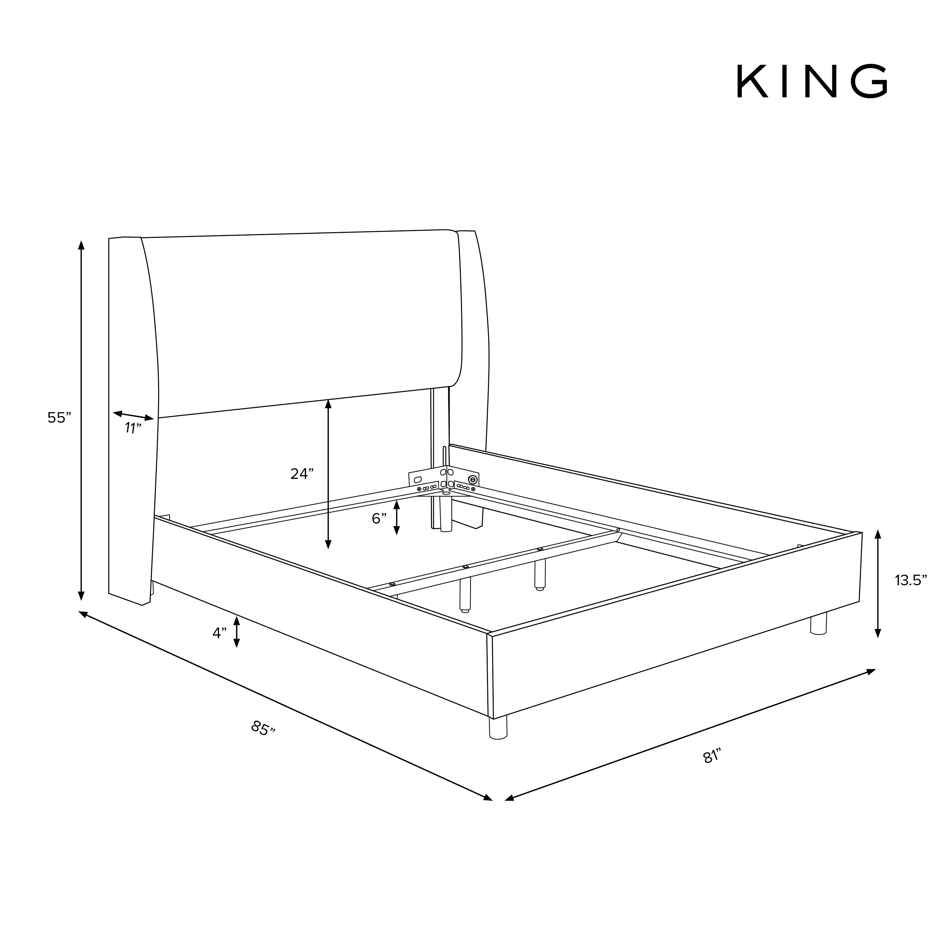 733BEDZMPMC King Gray Square Bed - Zuma Pumice-7