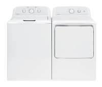 KIT HotPoint Gas Top Load Laundry Pair - White