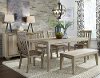 Sandstone Gray 6 Piece Dining Room Set with Bench - Sun Valley