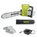 24V-X2-CS16 Sun Joe 48-Volt iON+ Cordless Chain Saw Kit