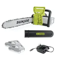 24V-X2-CS16 Sun Joe 48-Volt iON+ Cordless Chain Saw Kit