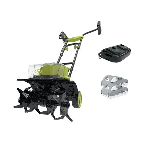 24V-X2-TLR14 Sun Joe 48-Volt iON+ Cordless Garden Tiller / Cultivator Kit-1