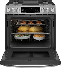 P2S930YPFS GE Profile 30 Inch Dual Fuel Slide In Smart Range - Stainless Steel-2