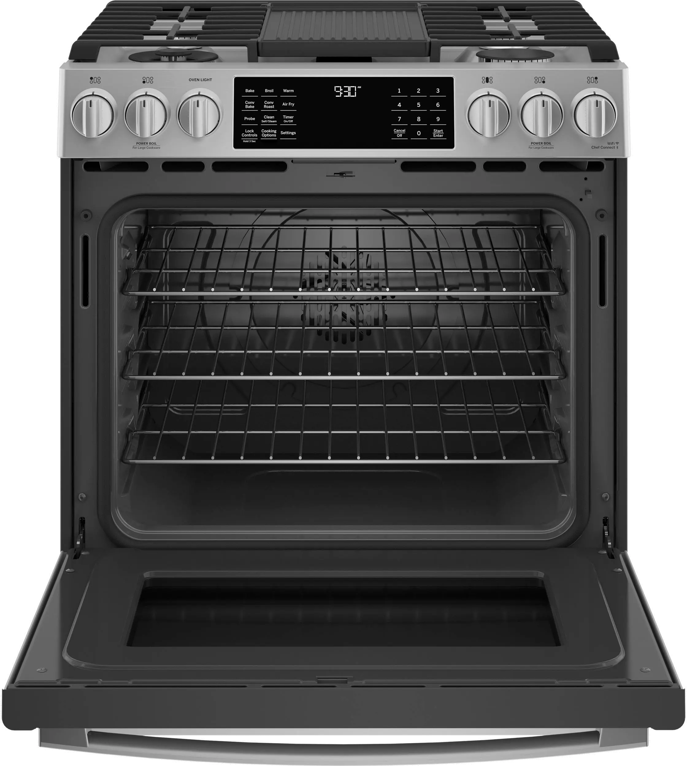 P2S930YPFS GE Profile 30 Inch Dual Fuel Slide In Smart Range - Stainless Steel-7