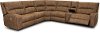 Kahlua Brown 6 Piece Power Reclining Sectional - Star