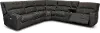 Star Dark Gray 6 Piece Power Reclining Sectional